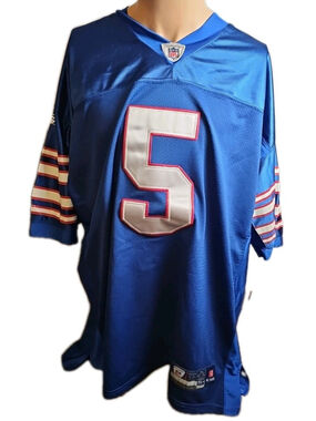 Trent Edwards #5 Buffalo Bills NFL Reebok On Field Jersey Throwback Size 54